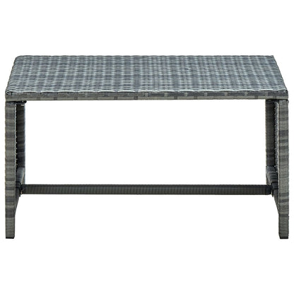 Tavolino da Caffè Antracite 70x40x38 cm in Polyrattan | homemem39