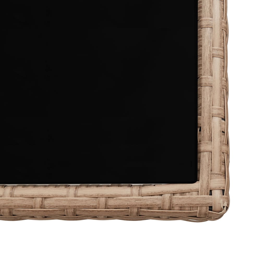 Set da Pranzo da Giardino 17 pz con Cuscini in Polyrattan Beige | homemem39