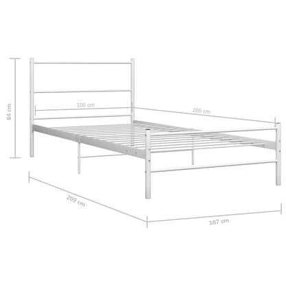 Giroletto Bianco in Metallo 100x200 cm