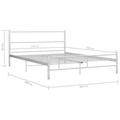 Giroletto Bianco in Metallo 140x200 cm | homemem39