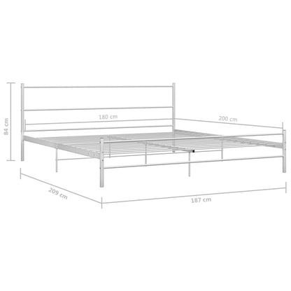 Giroletto Bianco in Metallo 180x200 cm | homemem39
