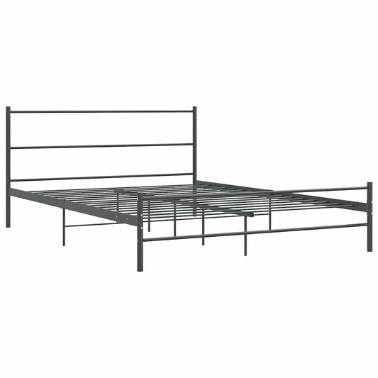 Giroletto senza Materasso Grigio in Metallo 140x200 cm | homemem39