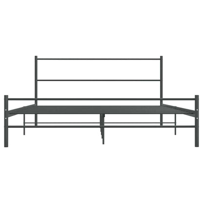 Giroletto senza Materasso Grigio in Metallo 140x200 cm | homemem39