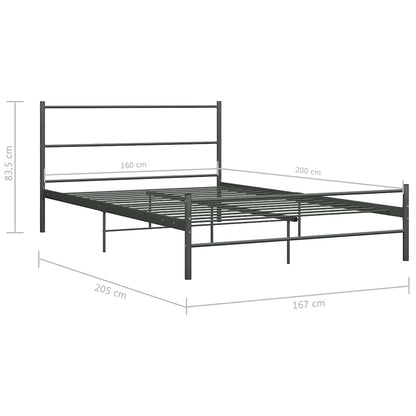 Giroletto Grigio in Metallo 160x200 cm | homemem39