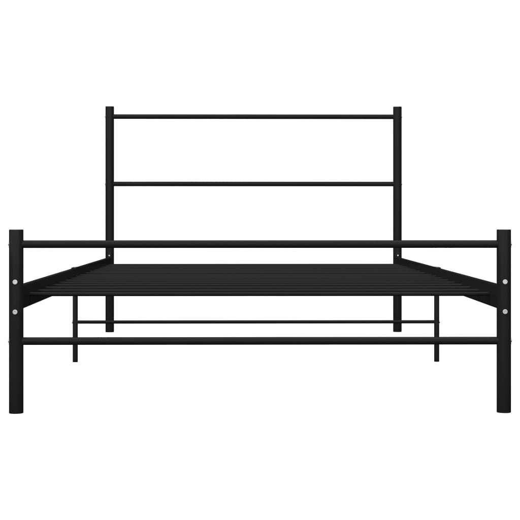Giroletto Nero in Metallo 90x200 cm | homemem39