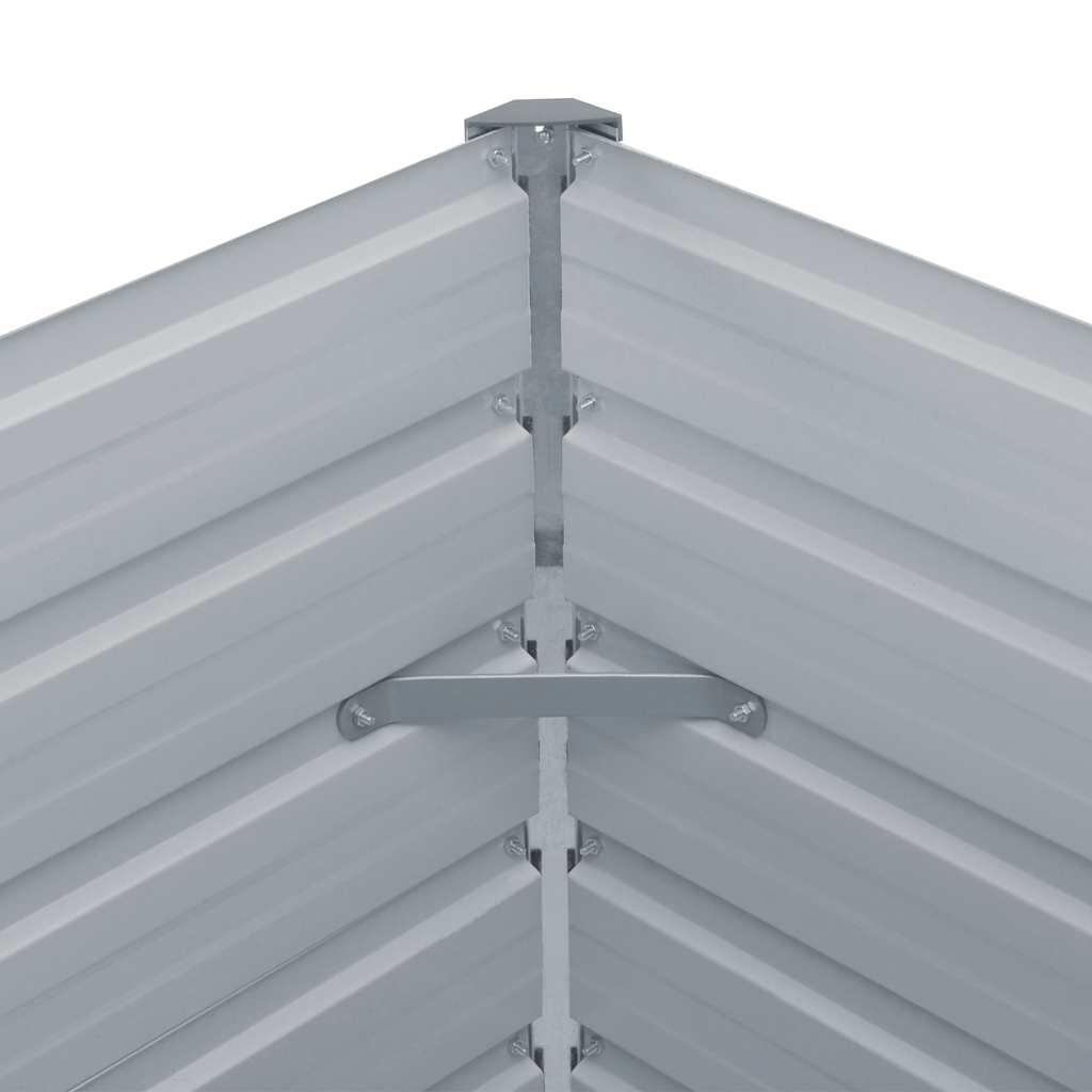 Letto di Coltura Rialzato 160x80x45cm Acciaio Zincato Marrone | homemem39