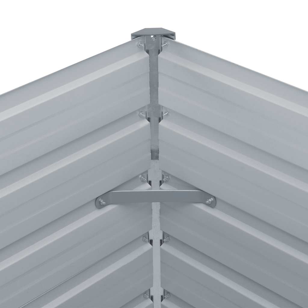 Letto di Coltura Rialzato 160x80x45cm Acciaio Zincato Antracite - homemem39