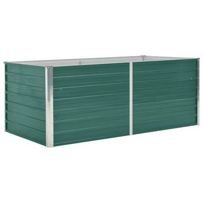 Letto di Coltura Rialzato 160x80x45 cm in Acciaio Zincato Verde - homemem39