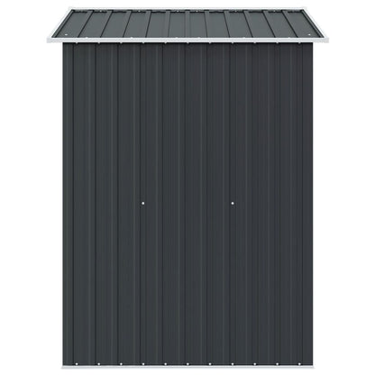 Capanno Attrezzi da Giardino Antracite Acciaio 204x132x186 cm