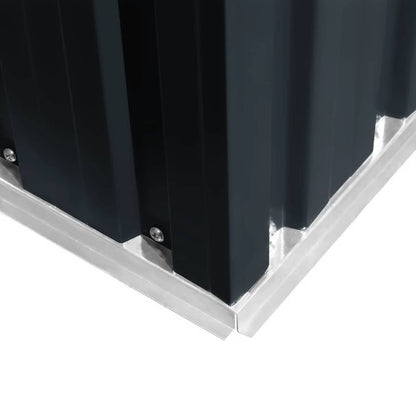 Capanno Attrezzi da Giardino Antracite Acciaio 204x132x186 cm