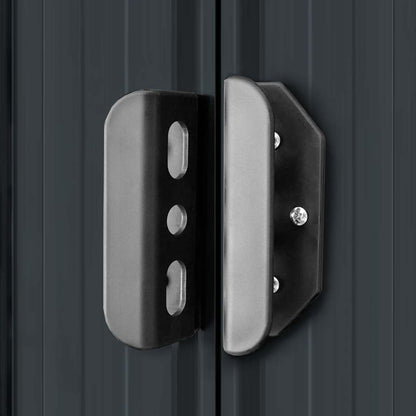 Capanno Attrezzi da Giardino Antracite Acciaio 204x132x186 cm