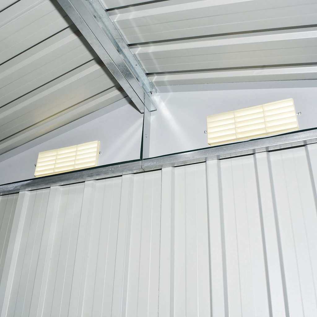 Capanno Attrezzi da Giardino Antracite Acciaio 204x132x186 cm