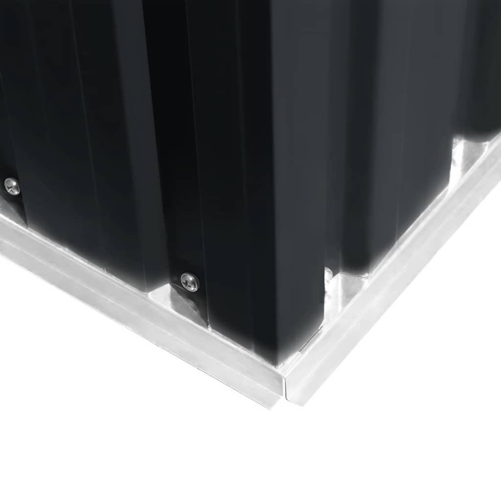 Capanno per Attrezzi Antracite in Acciaio 257x205x178 cm