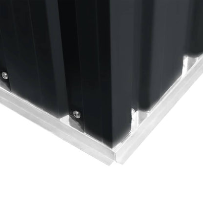 Capanno per Attrezzi Antracite in Acciaio 257x205x178 cm