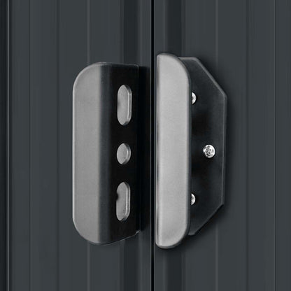 Capanno per Attrezzi Antracite in Acciaio 257x205x178 cm