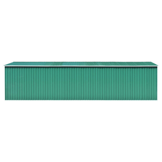 Capanno da Giardino Verde 257x779x181cm in Acciaio Zincato - homemem39