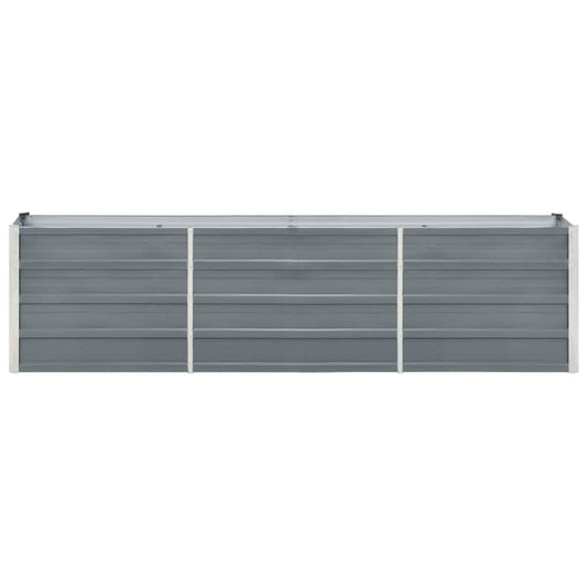 Letto Rialzato in Acciaio Zincato 240x40x45 cm Grigio