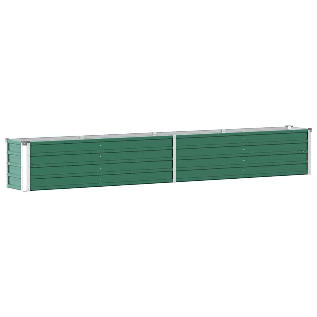 Letto Rialzato in Acciaio Zincato 320x40x45 cm Verde | homemem39