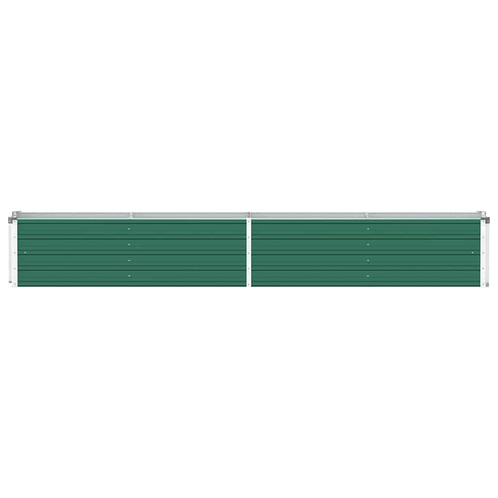 Letto Rialzato in Acciaio Zincato 320x40x45 cm Verde