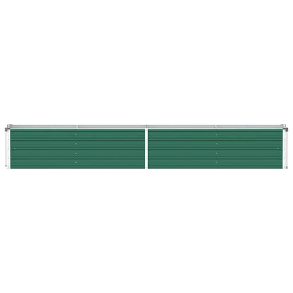 Letto Rialzato in Acciaio Zincato 320x40x45 cm Verde