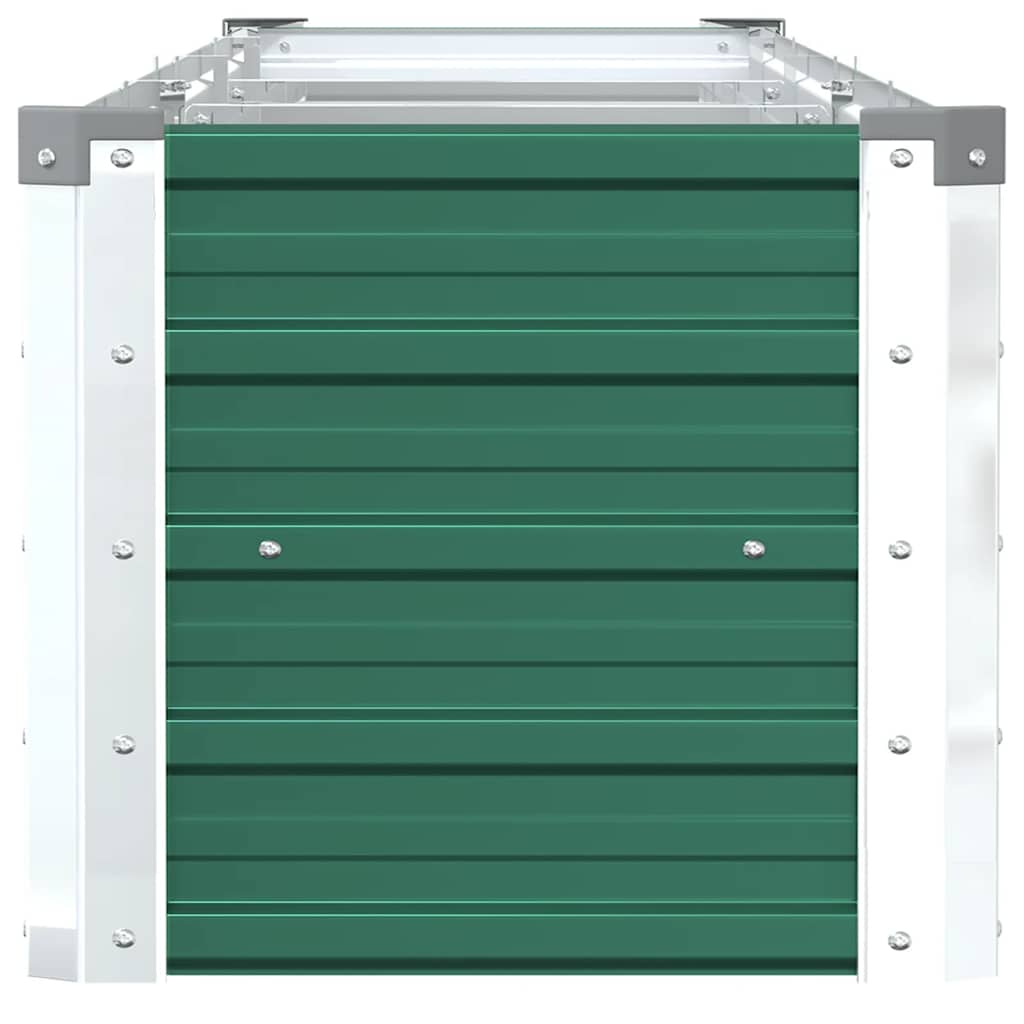 Letto Rialzato in Acciaio Zincato 320x40x45 cm Verde | homemem39