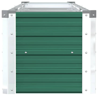Letto Rialzato in Acciaio Zincato 320x40x45 cm Verde | homemem39