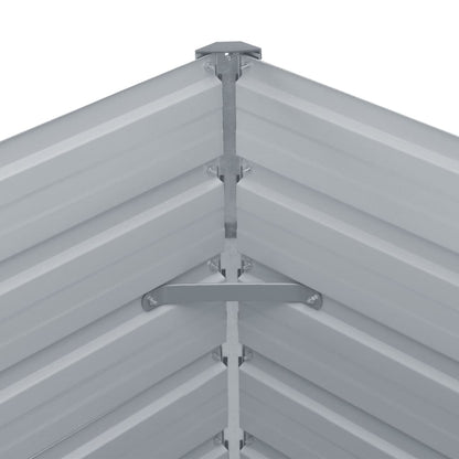 Letto Rialzato in Acciaio Zincato 400x80x45 cm Grigio | homemem39