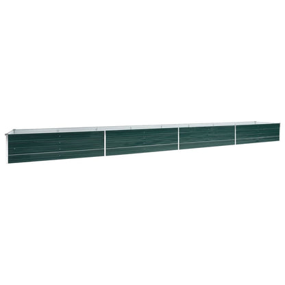 Letto Rialzato Giardino in Acciaio Zincato 600x80x45 cm Verde | homemem39