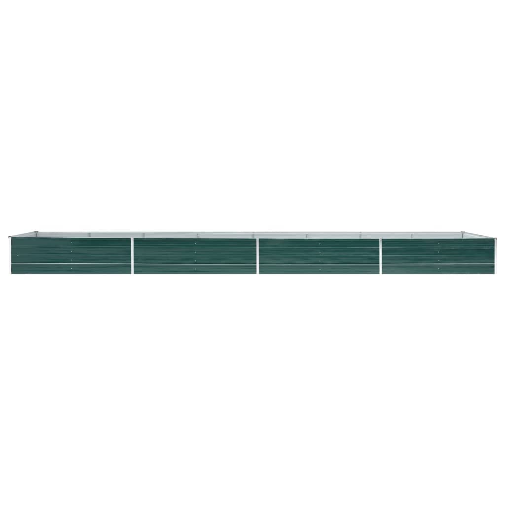 Letto Rialzato Giardino in Acciaio Zincato 600x80x45 cm Verde | homemem39