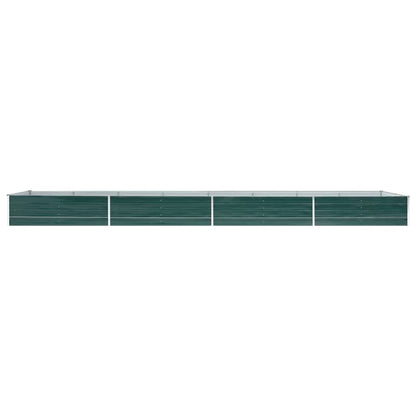 Letto Rialzato Giardino in Acciaio Zincato 600x80x45 cm Verde | homemem39