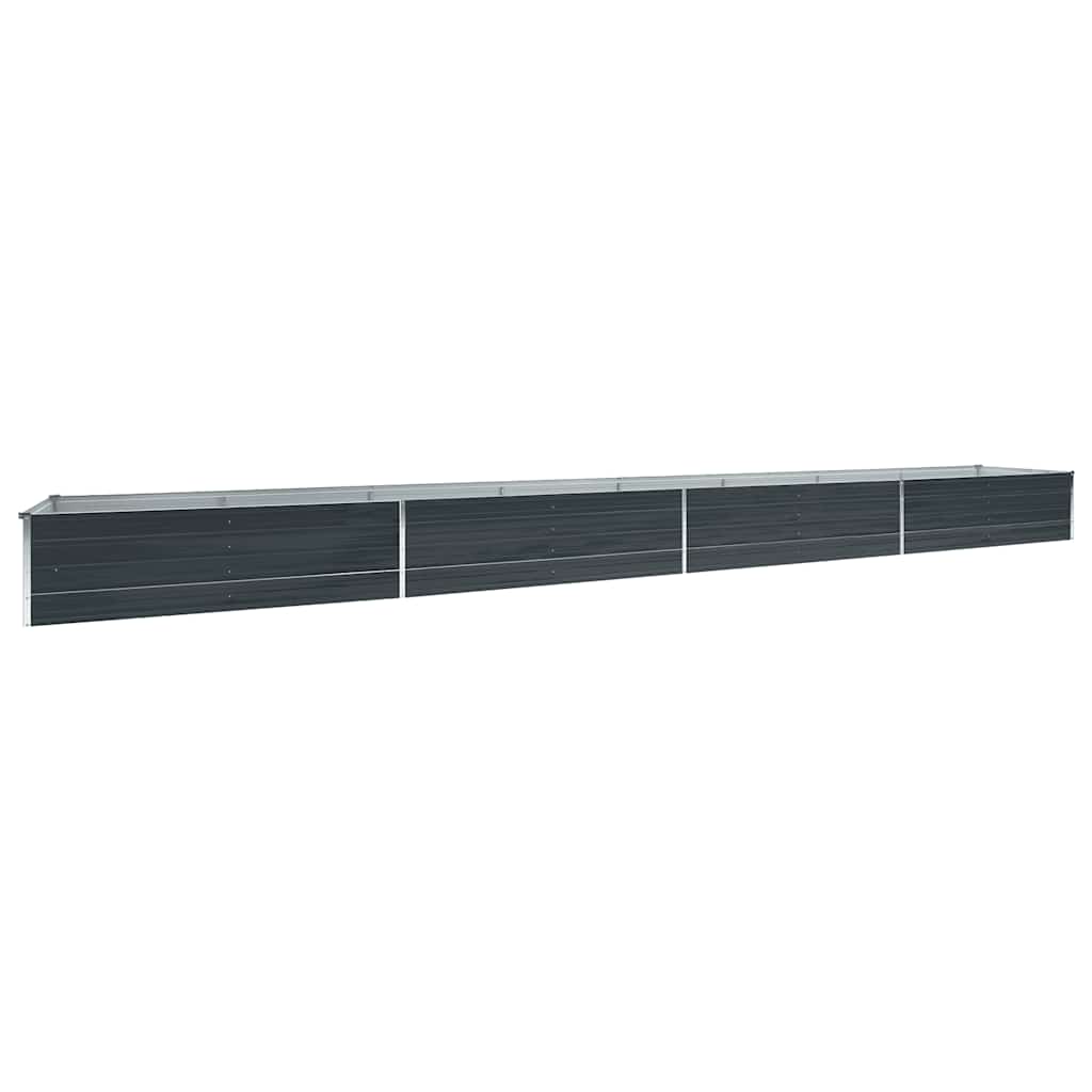 Letto Rialzato in Acciaio Zincato 600x80x45 cm Antracite | homemem39
