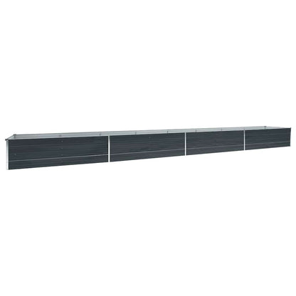 Letto Rialzato in Acciaio Zincato 600x80x45 cm Antracite | homemem39