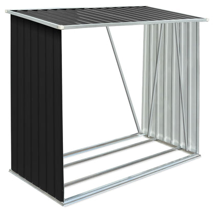 Capannone da Giardino in Acciaio Zincato 163x83x154cm Antracite - homemem39