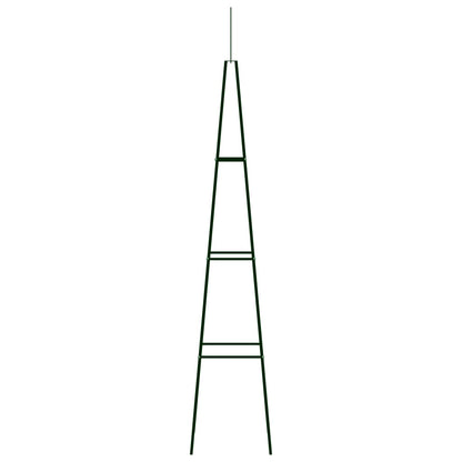Supporti per Piante 2 pz Verde Scuro 35x35x195 cm in Ferro | homemem39