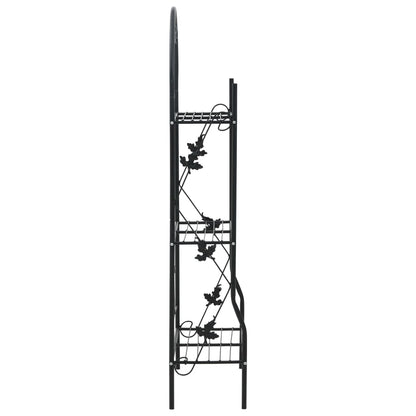 Supporto per Piante a 3 Livelli Nero 52x28x128 cm in Ferro - homemem39