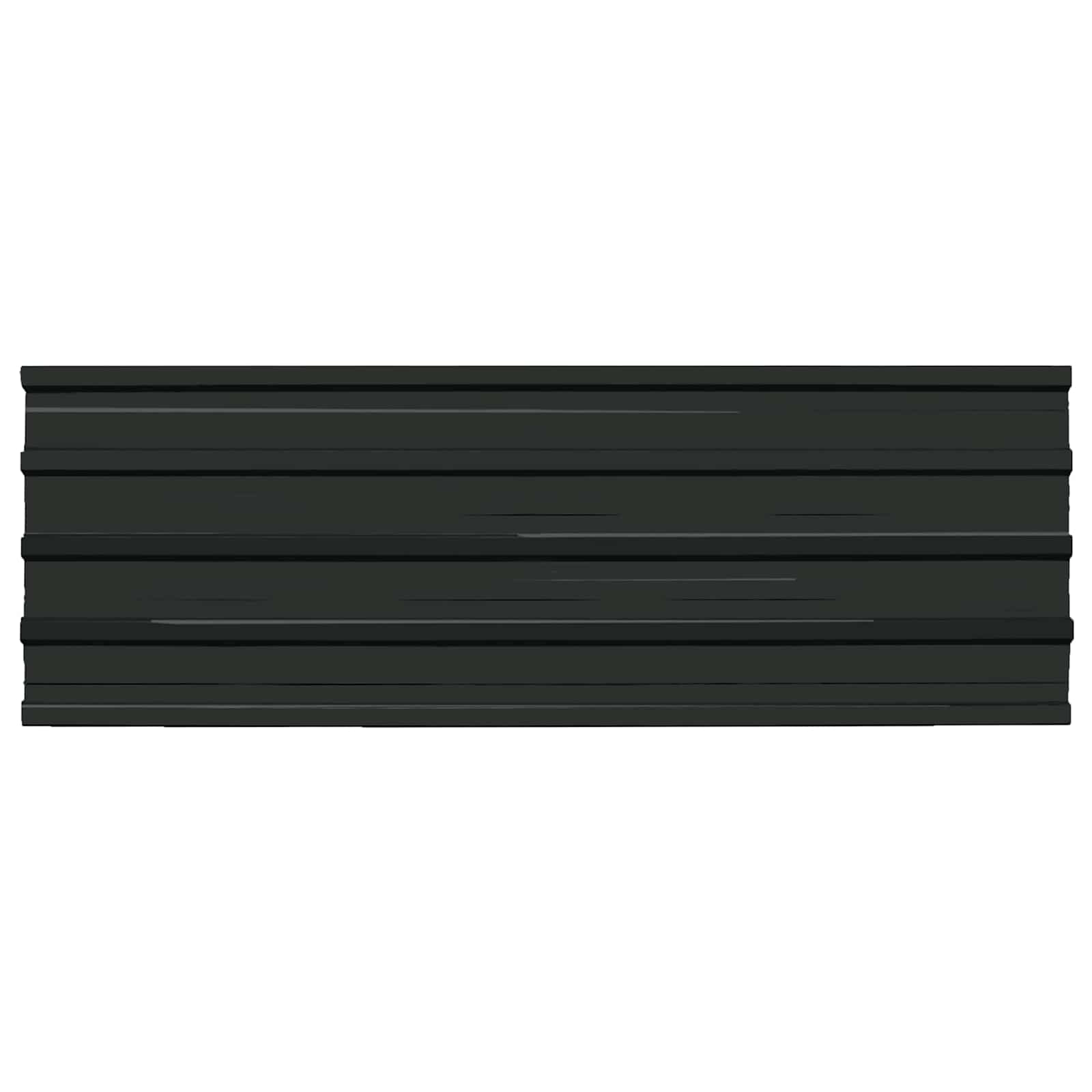 Pannello per tetto 12 pcs Antracite 129 x 45 cm Acciaio zincato | homemem39