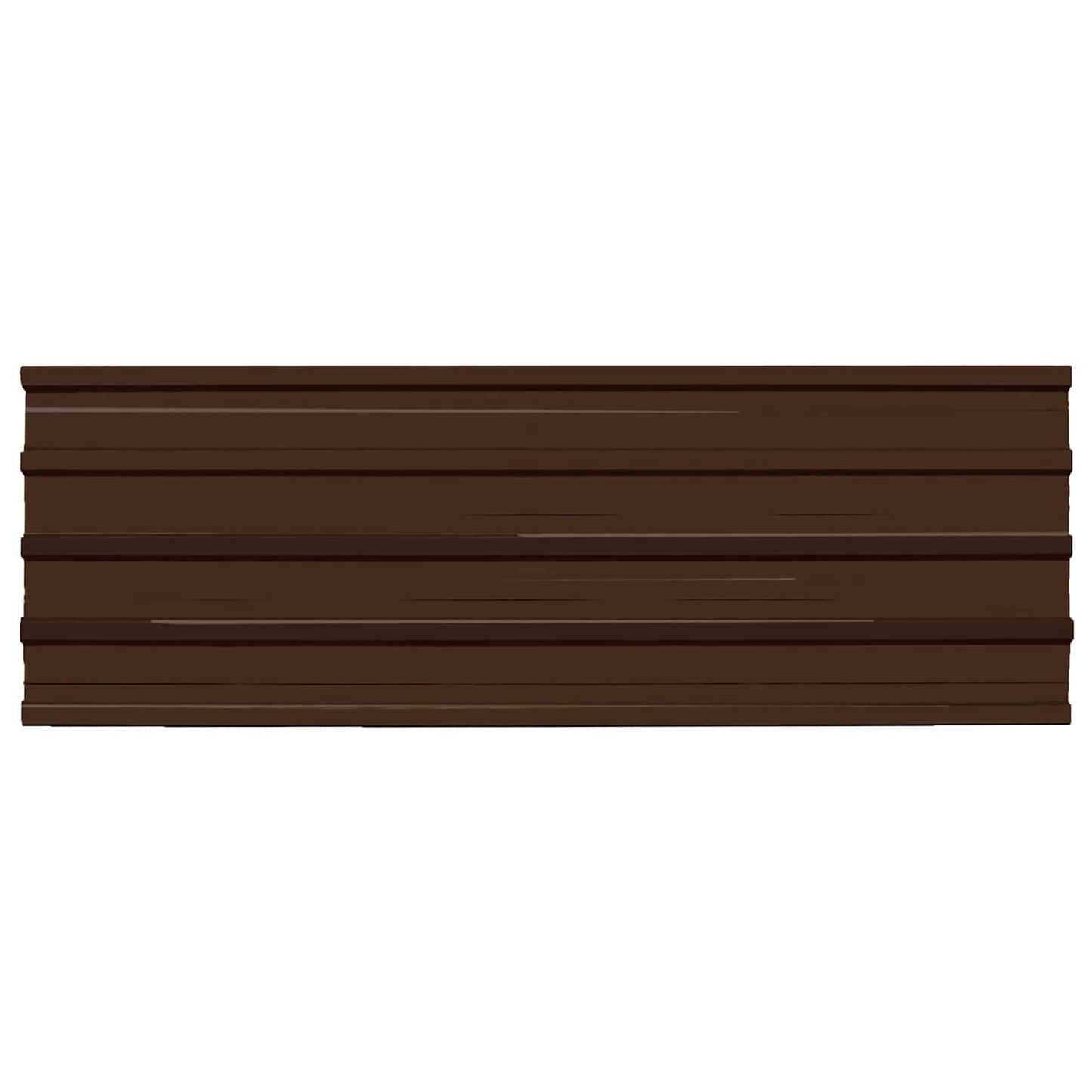 Pannello per tetto 12 pcs Marrone 129 x 45 cm Acciaio zincato | homemem39