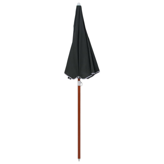 Ombrellone da Giardino con Palo in Acciaio 180 cm Antracite - homemem39