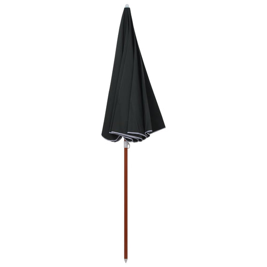 Ombrellone da Giardino con Palo in Acciaio 240 cm Antracite - homemem39