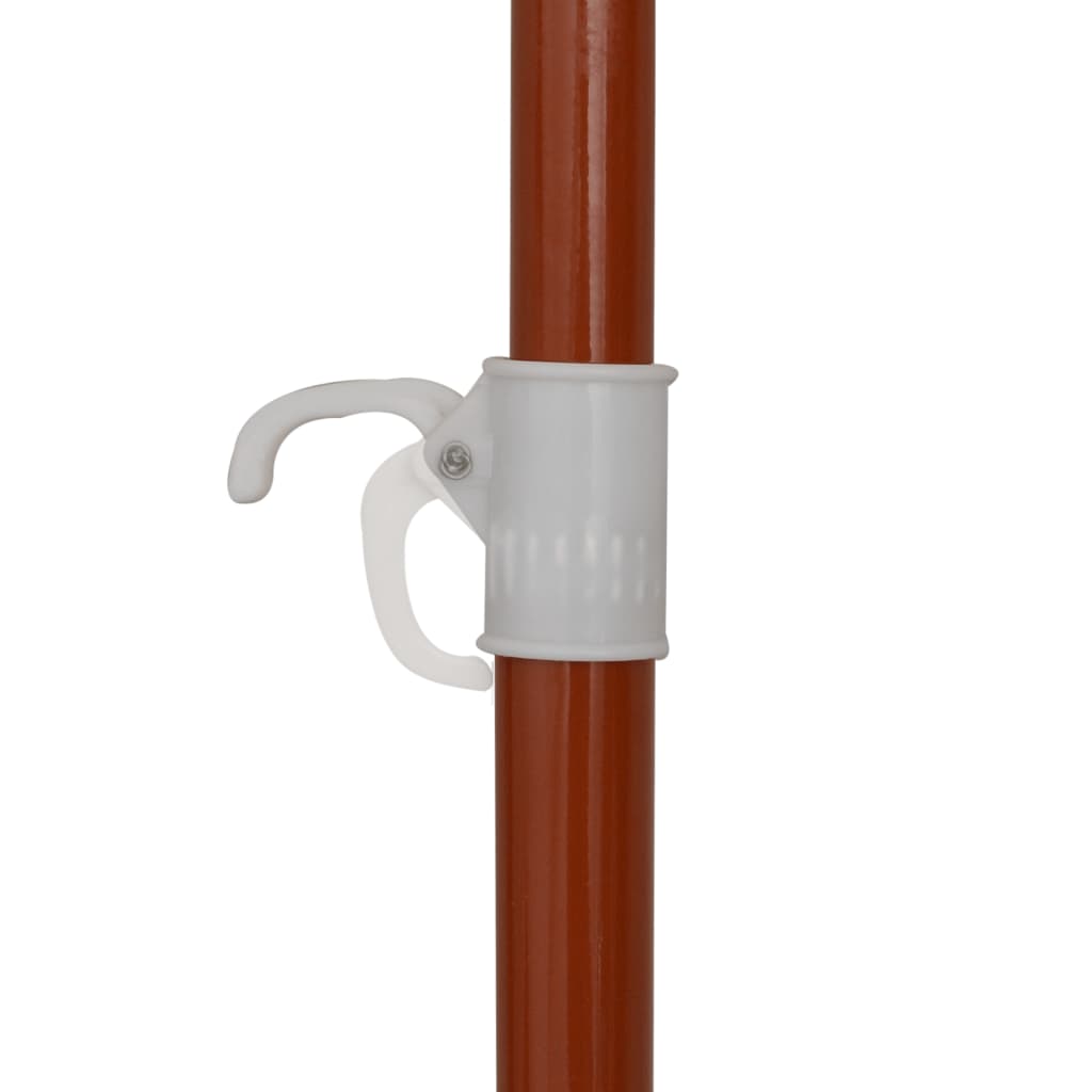 Ombrellone da Giardino con Palo in Acciaio 240 cm Antracite - homemem39