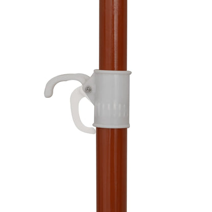 Ombrellone da Giardino con Palo in Acciaio 240 cm Antracite - homemem39