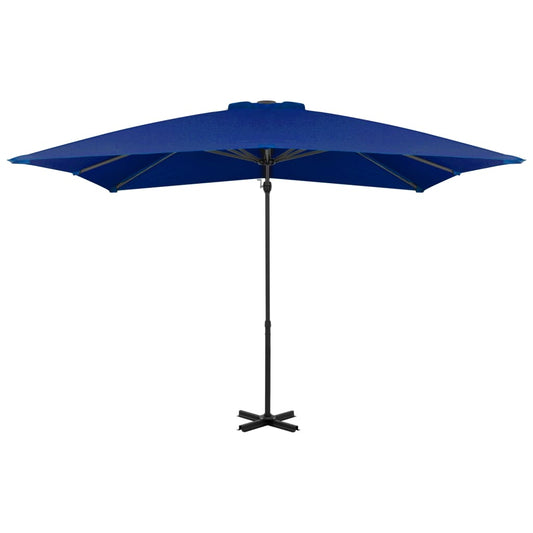 Ombrellone a Sbalzo con Palo in Alluminio Azzurro 250x250 cm - homemem39