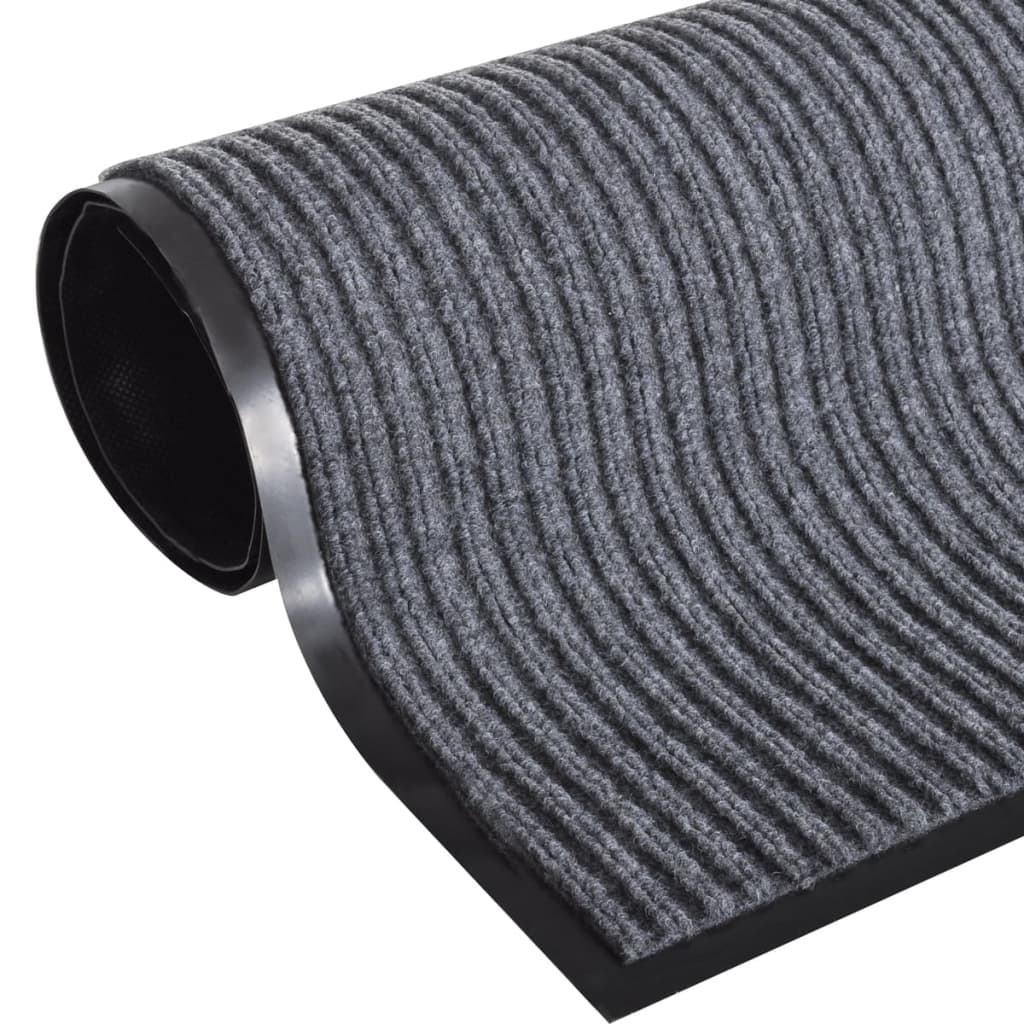 Zerbini in PVC 2 pz Grigio 90x60 cm | homemem39