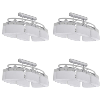Lampade da Soffitto Ellissoidali 4 pz Paralume in Vetro E14 | homemem39