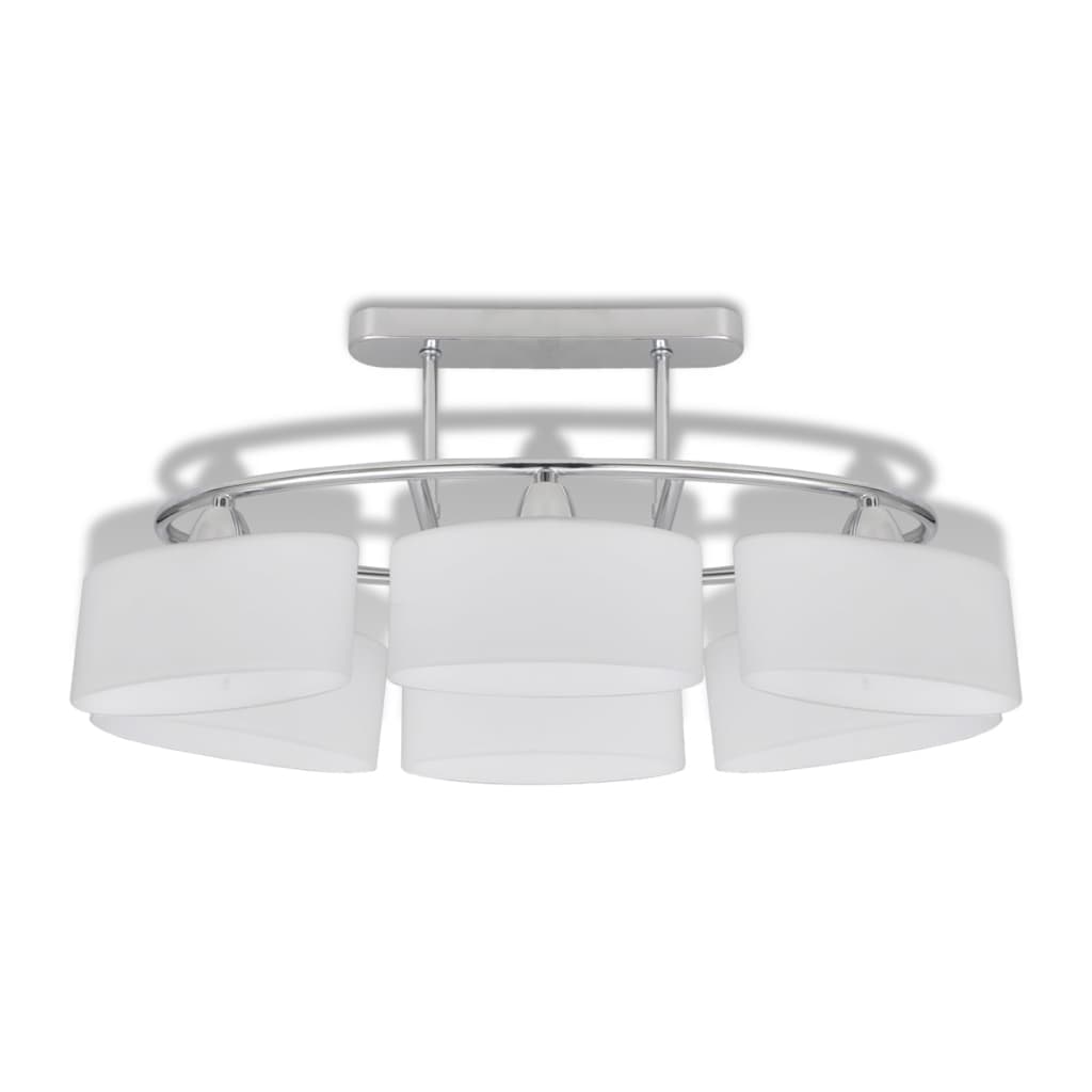 Lampade da Soffitto Ellissoidali 4 pz Paralume in Vetro E14 | homemem39