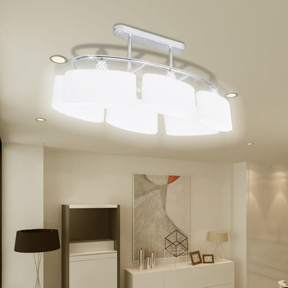 Lampade da Soffitto Ellissoidali 4 pz Paralume in Vetro E14 | homemem39