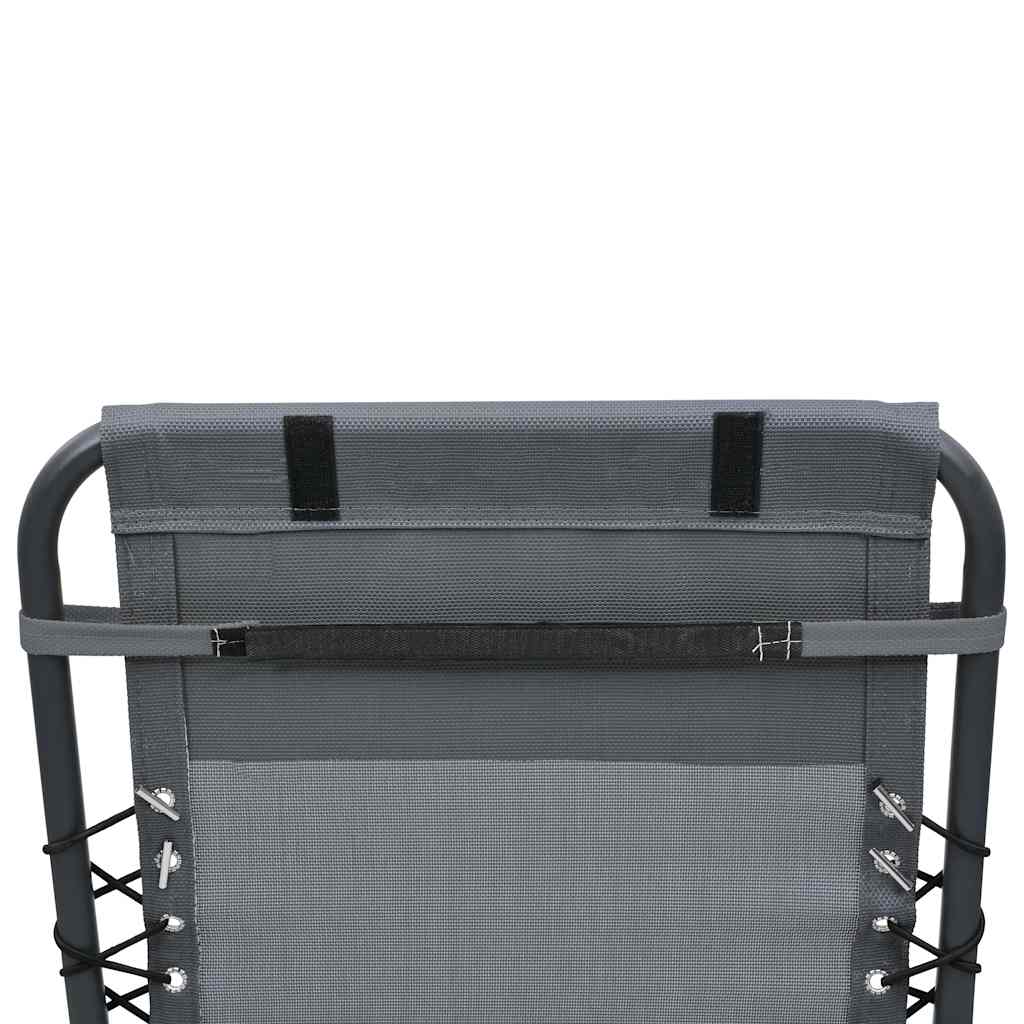 Poggiatesta per Sdraio Grigio 40x7,5x15 cm in Textilene | homemem39
