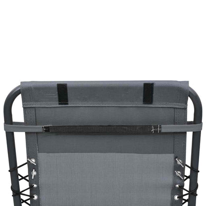 Poggiatesta per Sdraio Grigio 40x7,5x15 cm in Textilene | homemem39