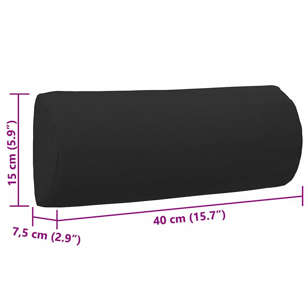 Poggiatesta per Sdraio Nero 40x7,5x15 cm in Textilene | homemem39