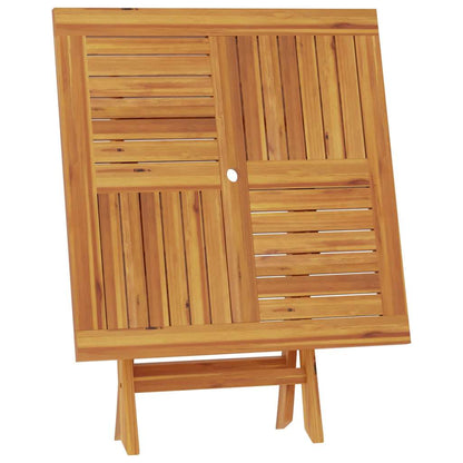 Tavolo da Giardino Pieghevole 85x85x76cm Legno Massello di Teak - homemem39